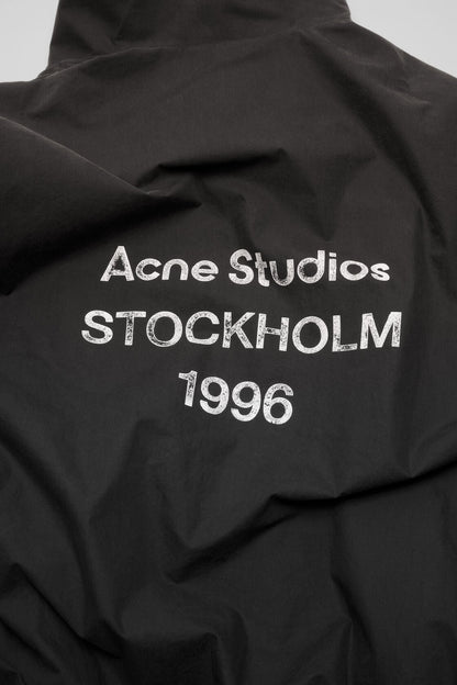 Washed logo jacket - Black