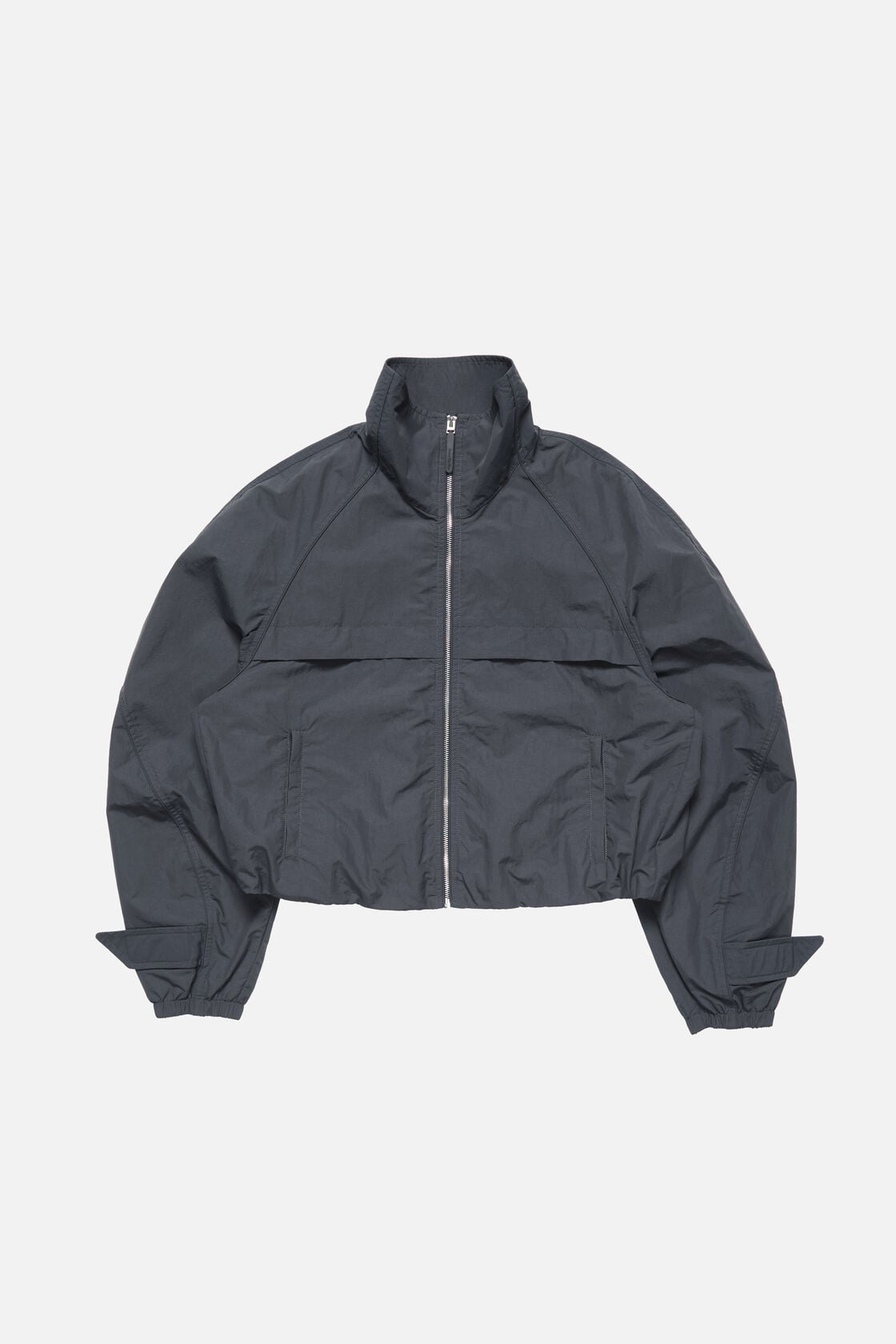 Nylon logo jacket - Steel grey