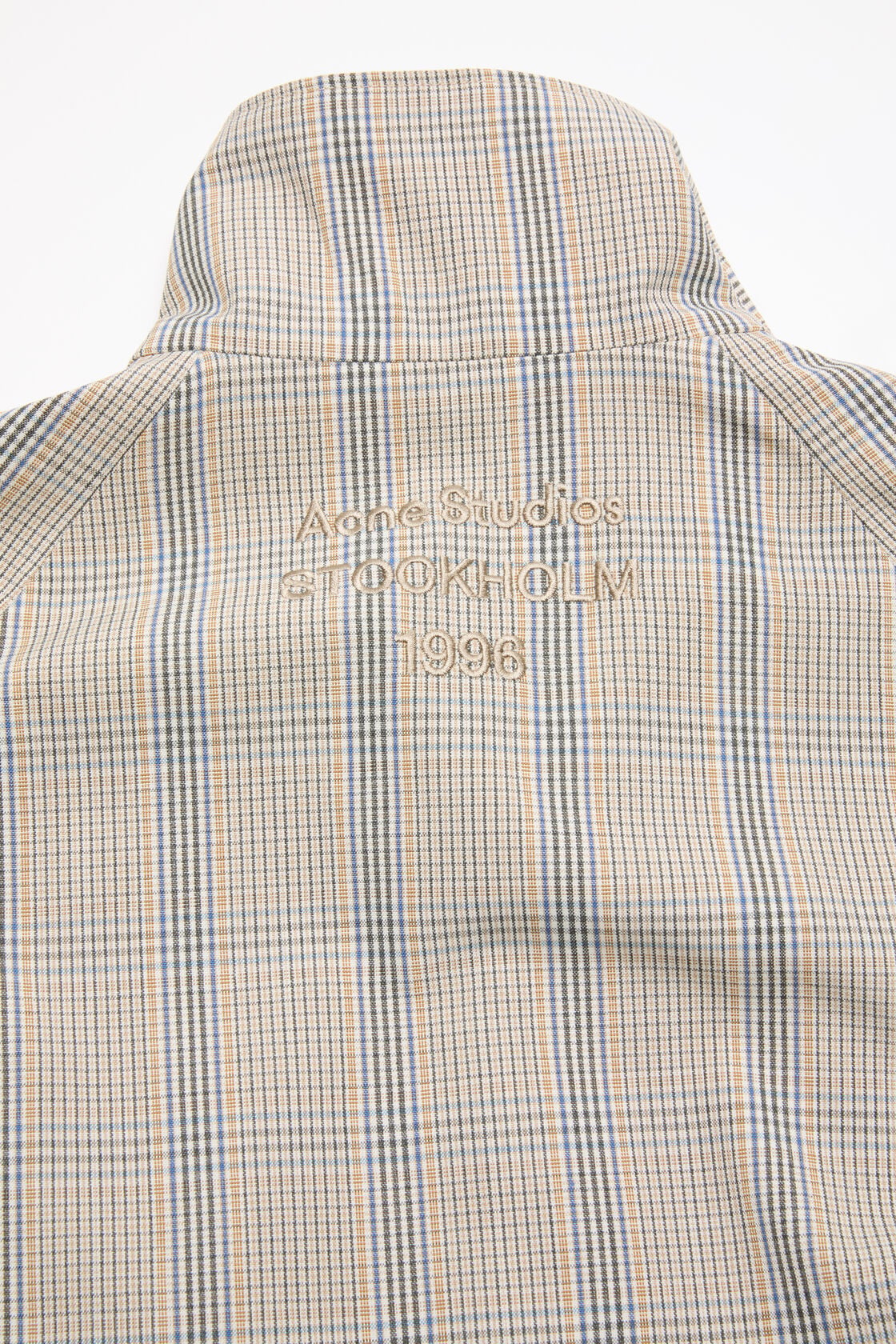Lightweight check jacket - Brown/blue
