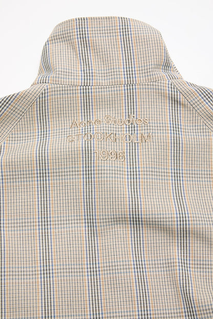 Lightweight check jacket - Brown/blue