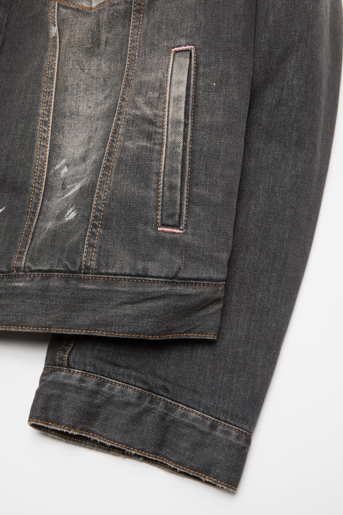 Washed denim jacket - Black
