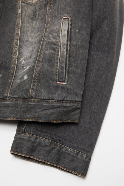 Washed denim jacket - Black
