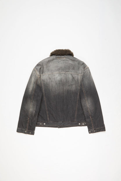 Washed denim jacket - Black