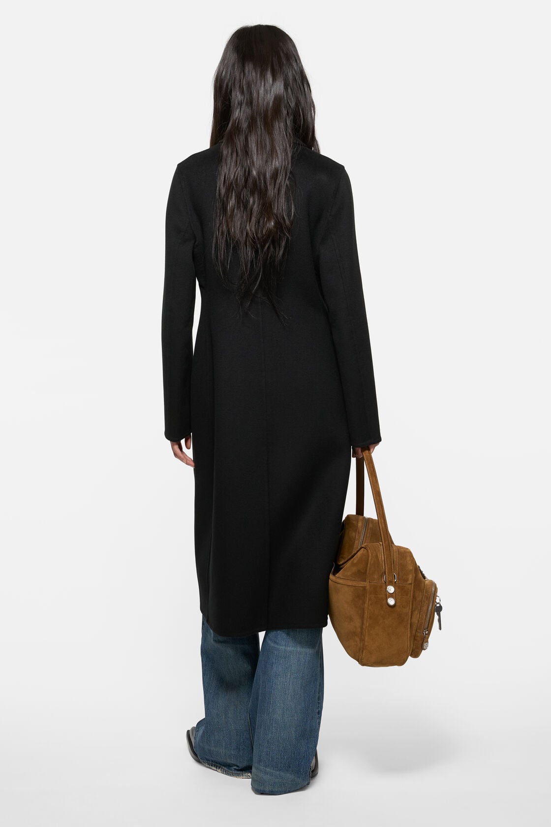 Tailored wool coat - Black