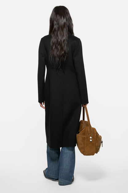 Tailored wool coat - Black