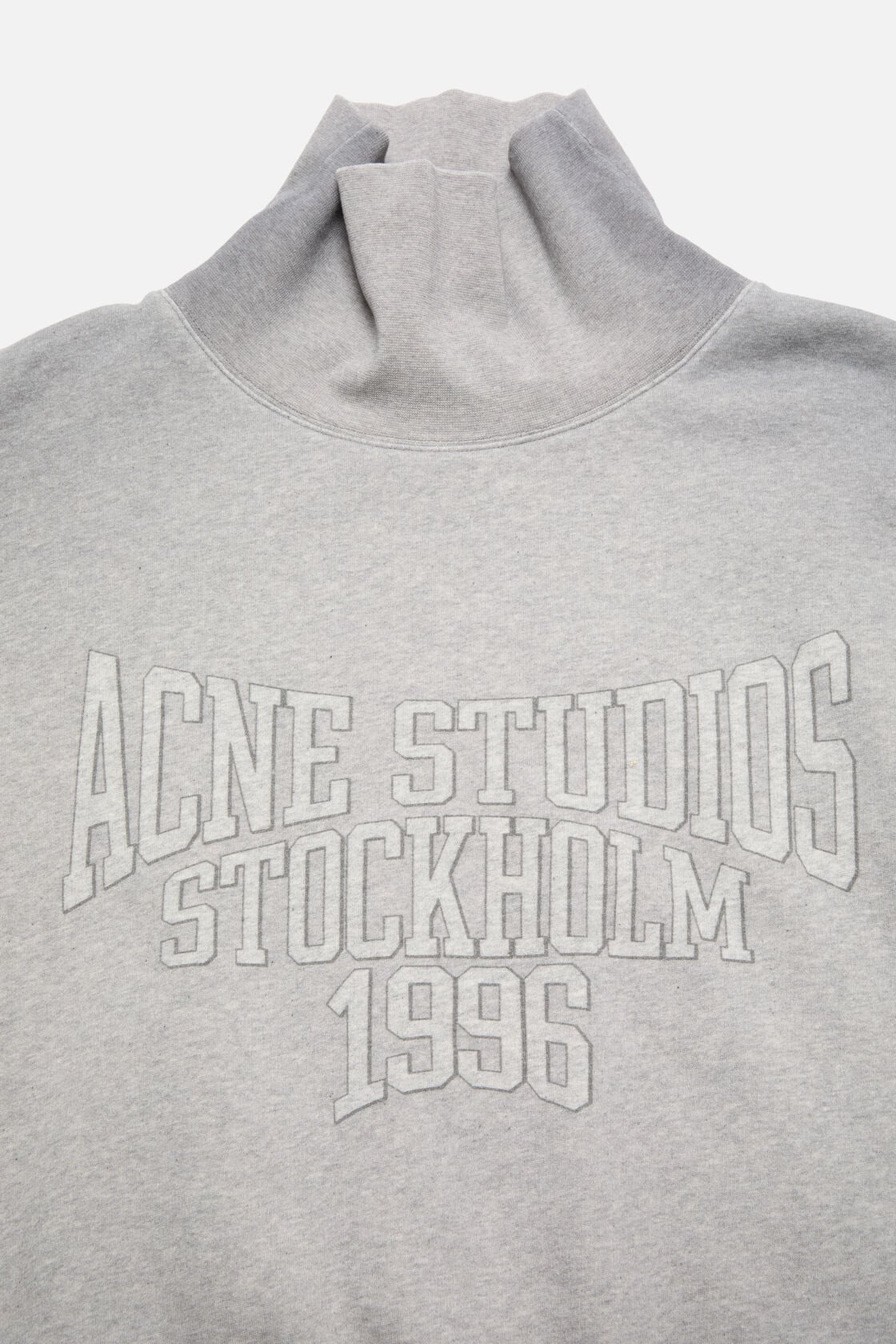Fleece sweatshirt with logo - Grey Melange
