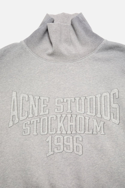 Fleece sweatshirt with logo - Grey Melange