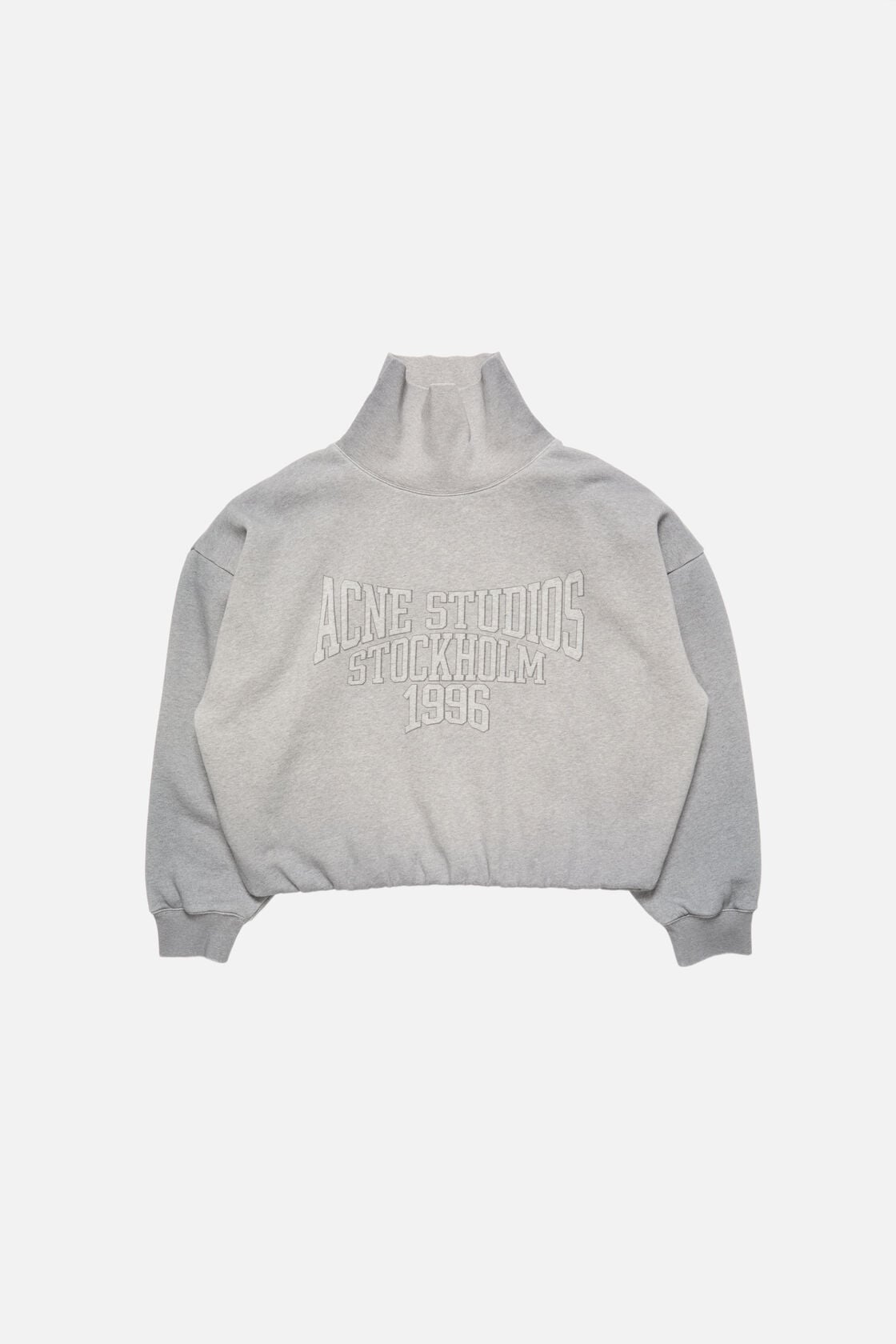 Fleece sweatshirt with logo - Grey Melange