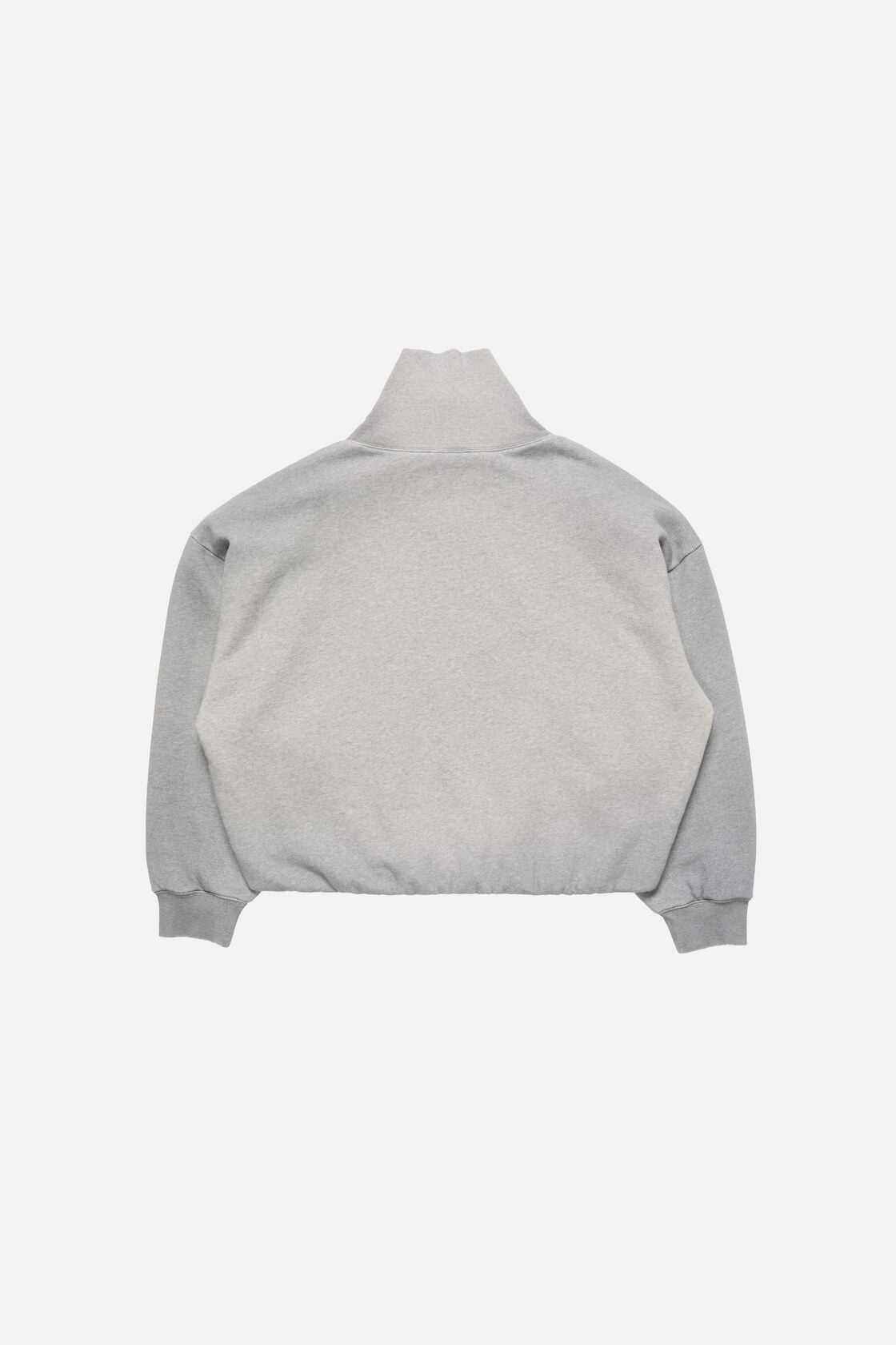 Fleece sweatshirt with logo - Grey Melange
