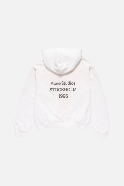 Fleece logo hoodie - Dusty white