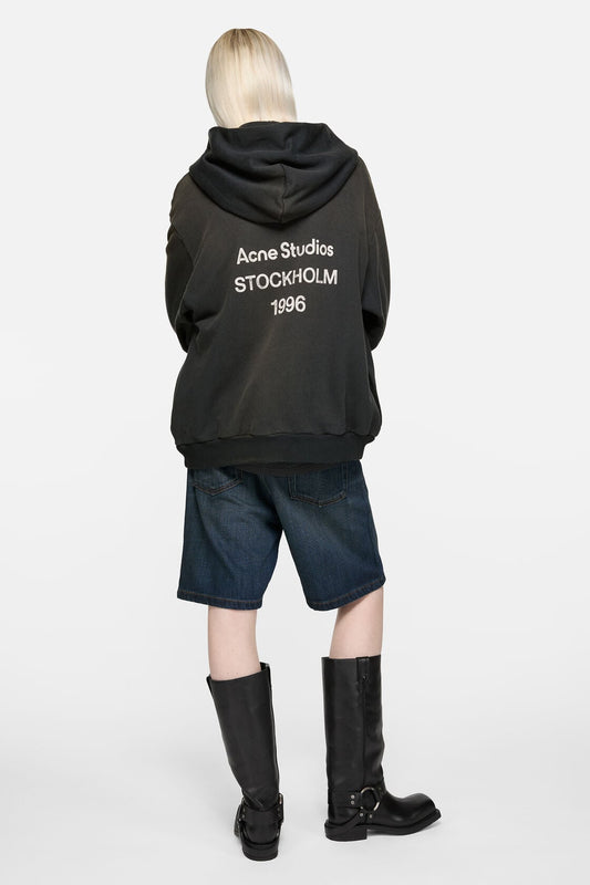 Fleece logo hoodie - Black