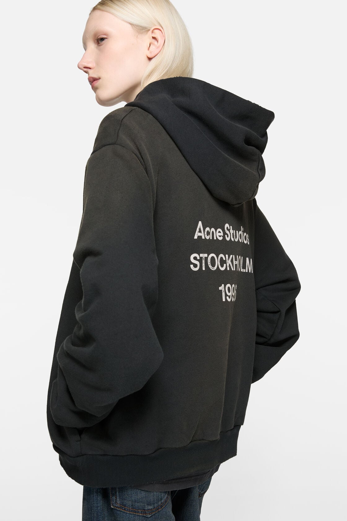 Fleece logo hoodie - Black