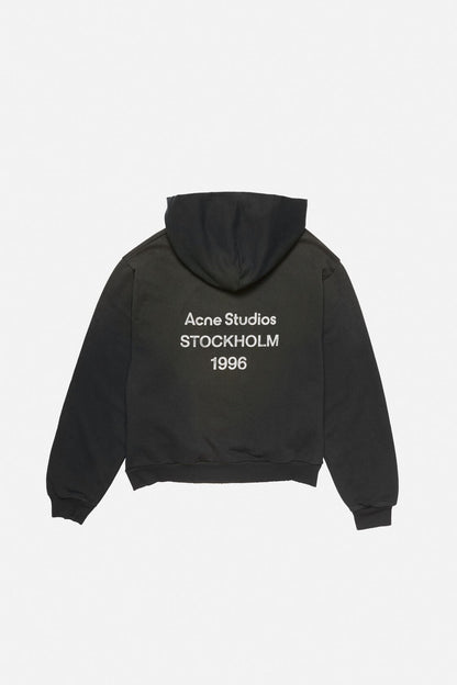 Fleece logo hoodie - Black
