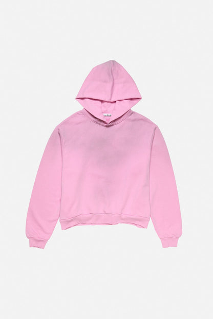 Fleece logo hoodie - Cotton candy pink