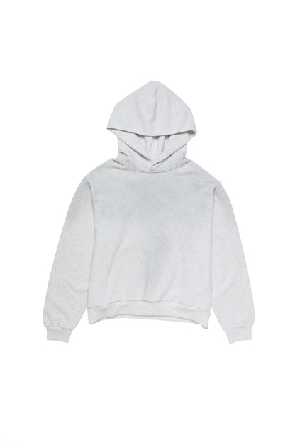 Fleece logo hoodie - Pale Grey Melange