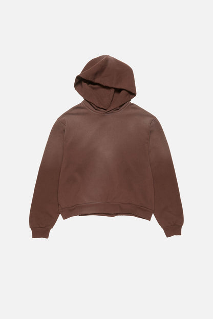 Fleece logo hoodie - Chocolate brown