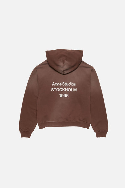 Fleece logo hoodie - Chocolate brown