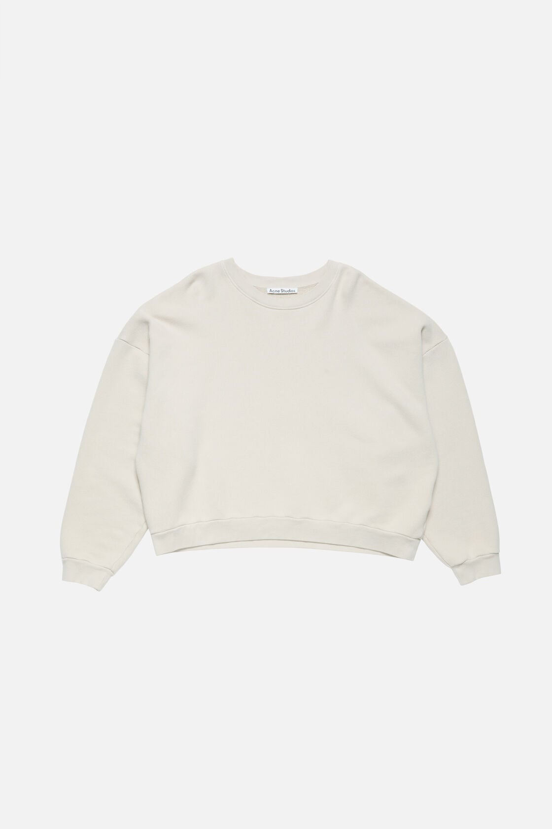 Rubber logo fleece sweatshirt - Light taupe