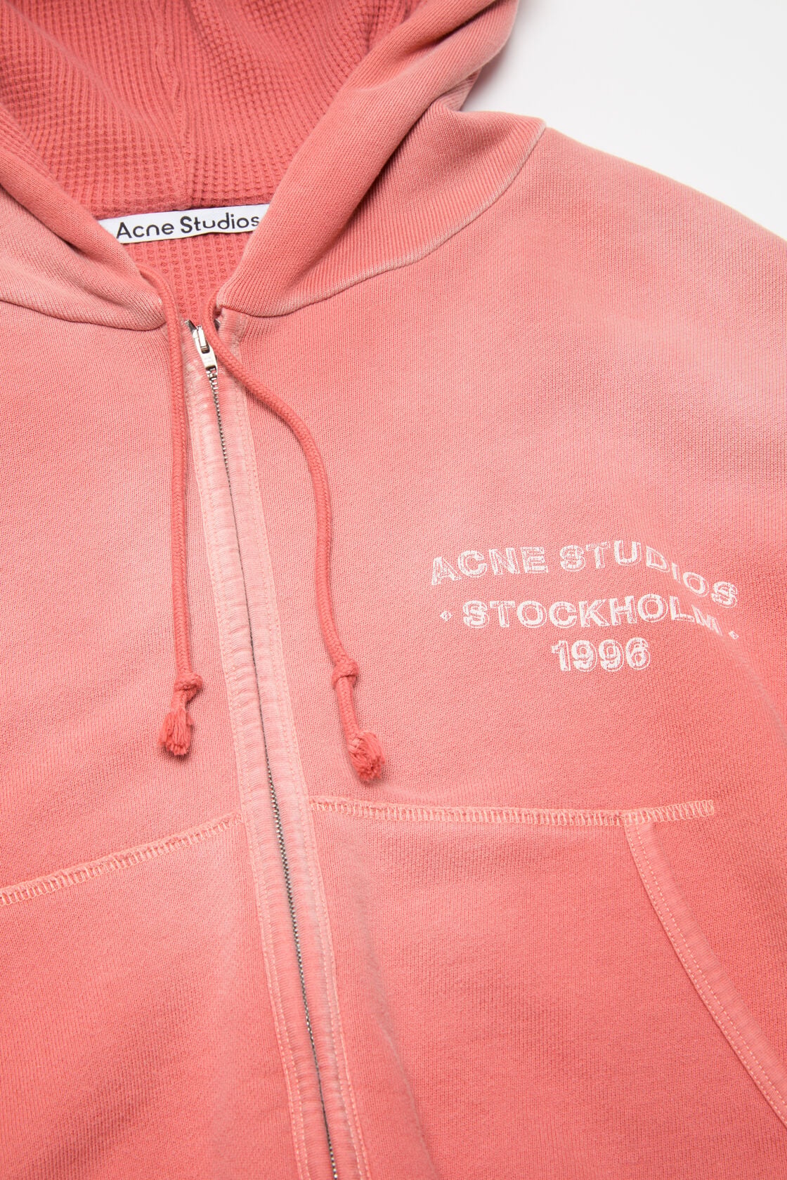 Sprayed zip hoodie - Red