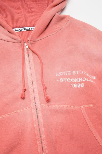 Sprayed zip hoodie - Red