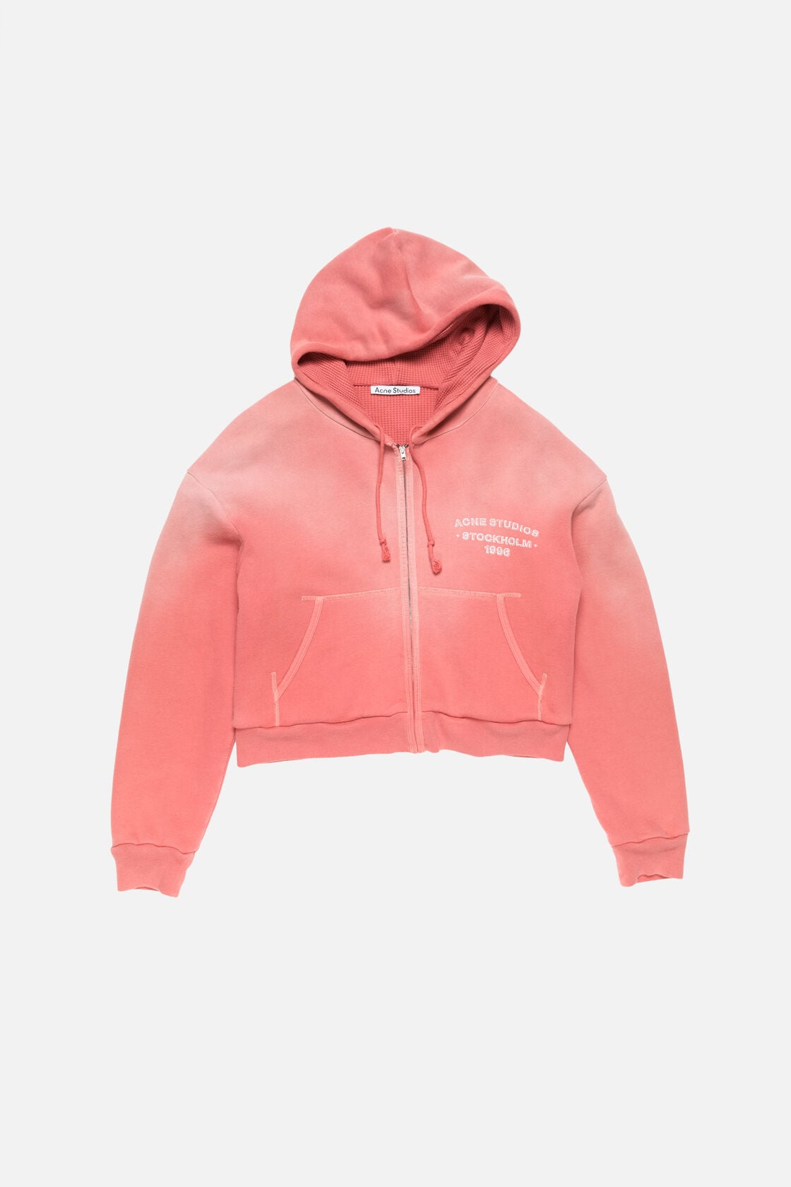 Sprayed zip hoodie - Red