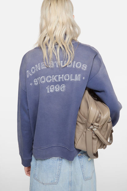 Sprayed logo sweatshirt - Navy