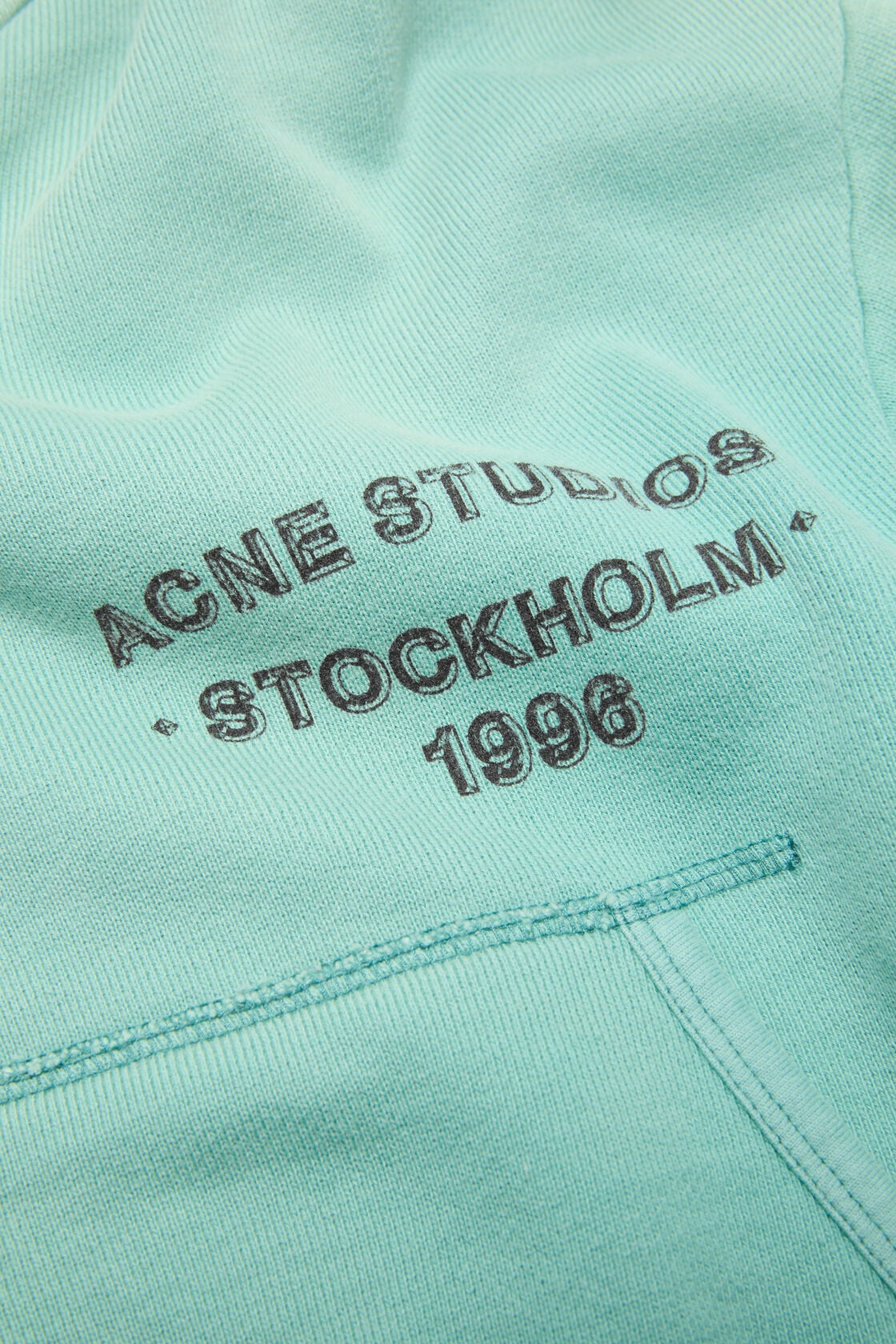 Sprayed zip hoodie - Mint green
