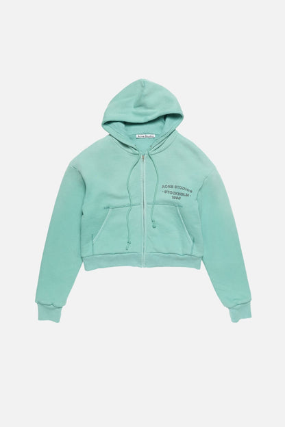 Sprayed zip hoodie - Mint green