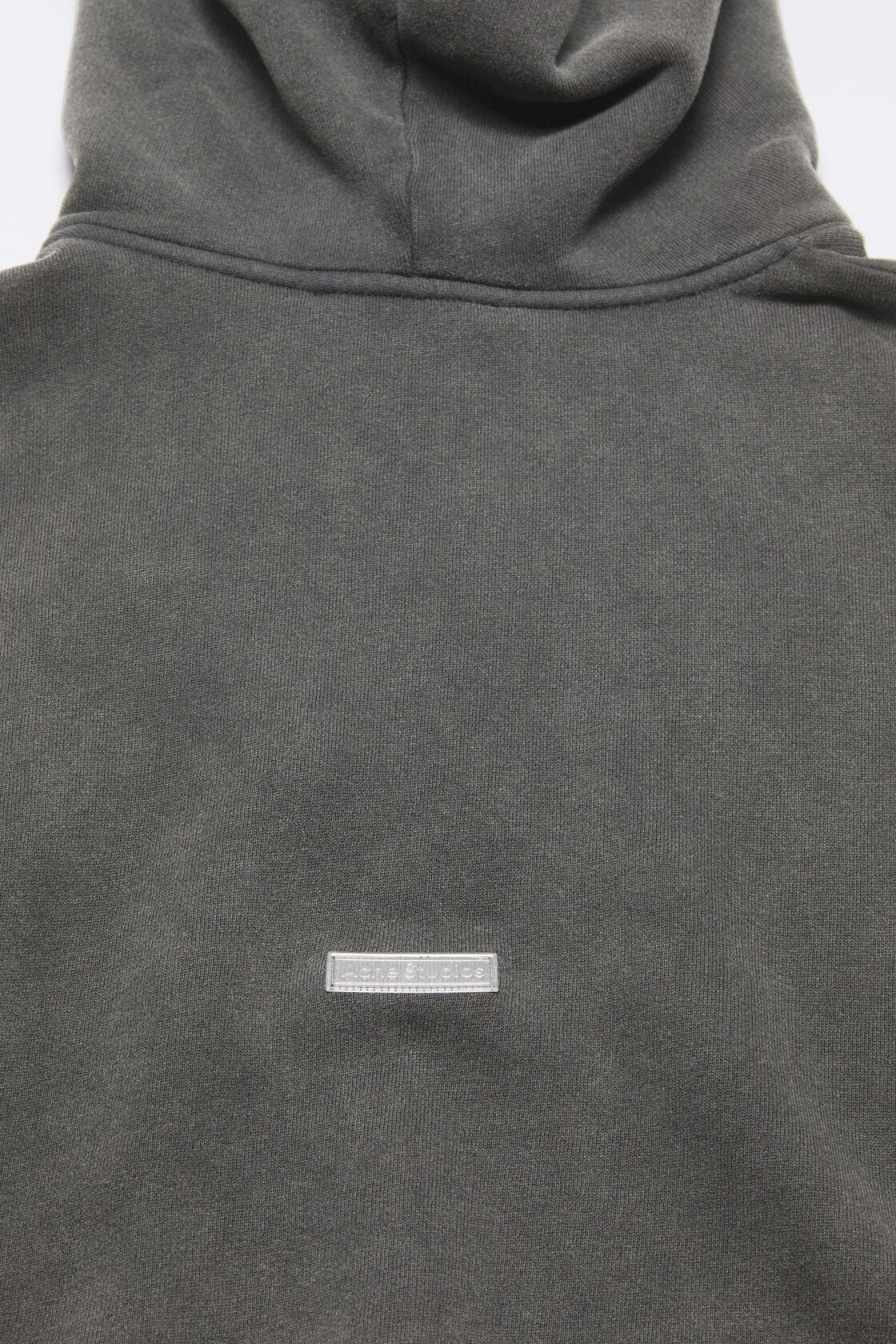 Rubber stamp logo hoodie - Faded black