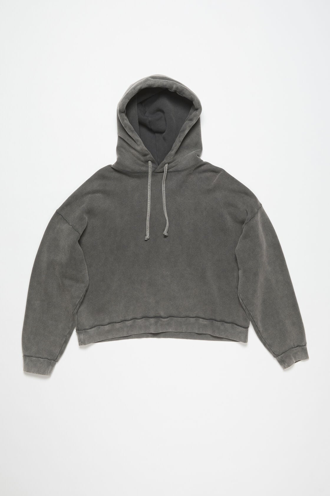 Rubber stamp logo hoodie - Faded black