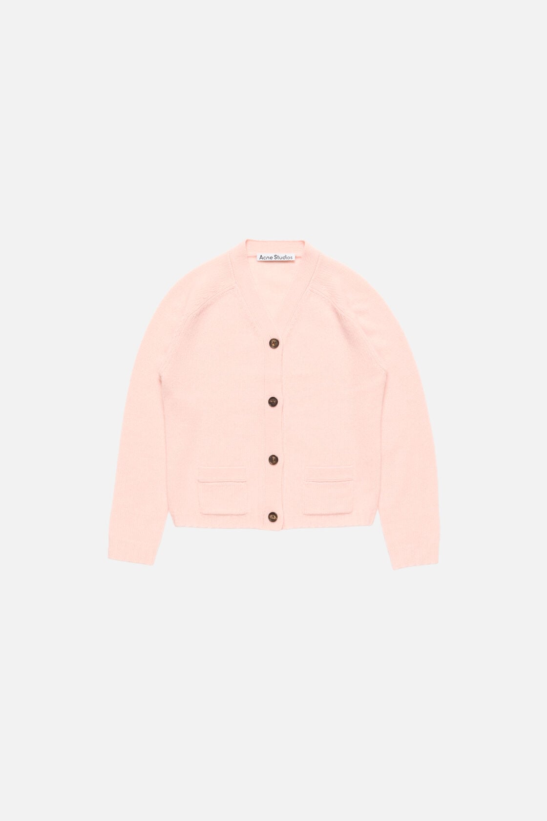 Cashmere V-Neck Cardigan - Light Rose Pink