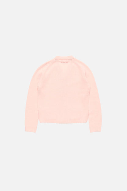 Cashmere V-Neck Cardigan - Light Rose Pink