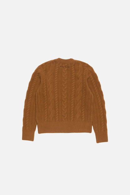 Cashmere Cable-Knit Sweater - Mid brown