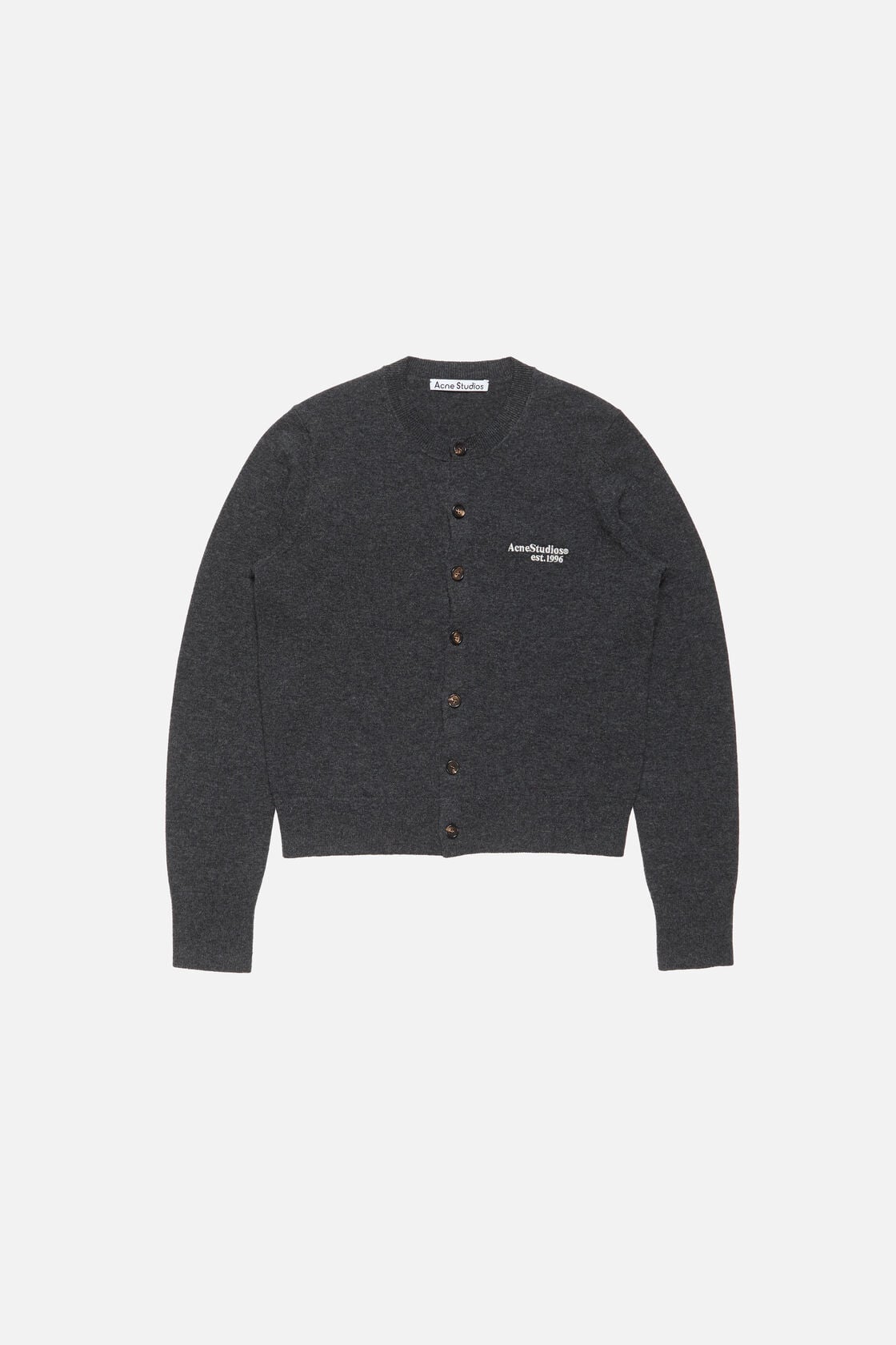 Yak wool cardigan - Dark Grey Melange
