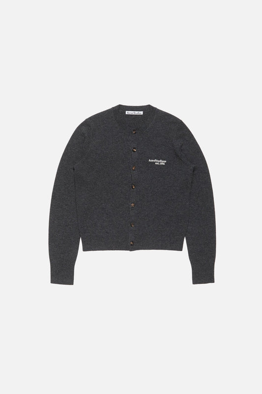 Yak wool cardigan - Dark Grey Melange