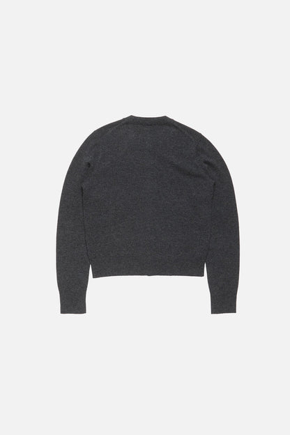 Yak wool cardigan - Dark Grey Melange