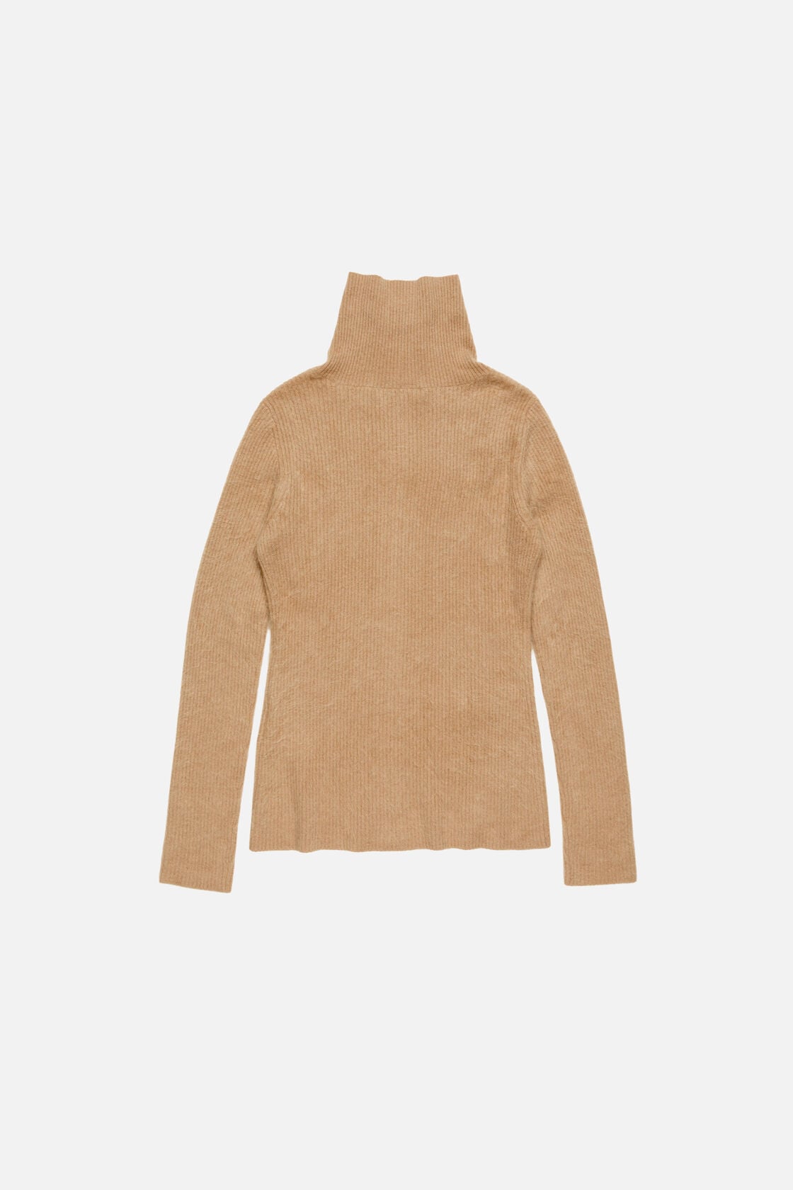 Cashmere zip-up cardigan - Light brown