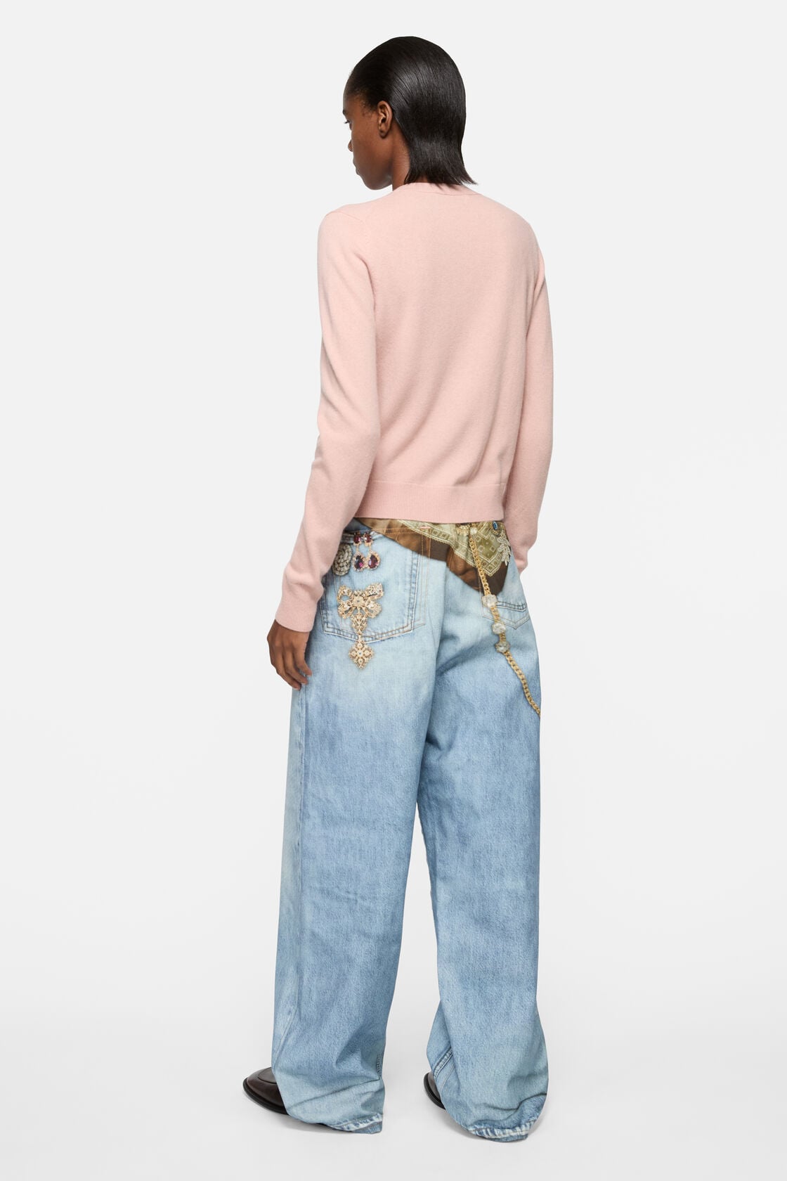 Yak wool cardigan - Dirty pink