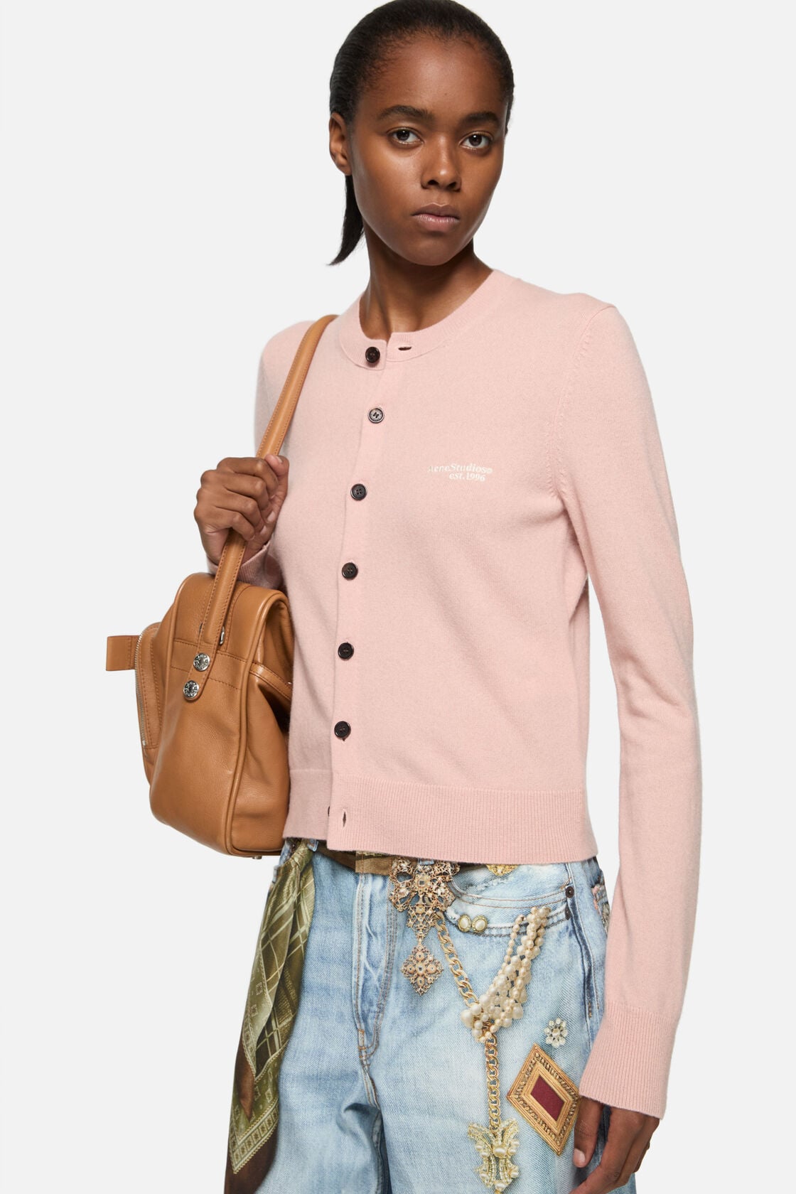 Yak wool cardigan - Dirty pink