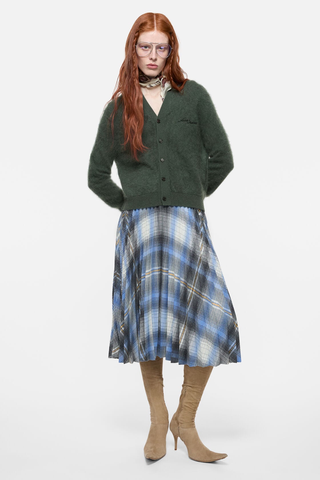 Cashmere cardigan - Dark green