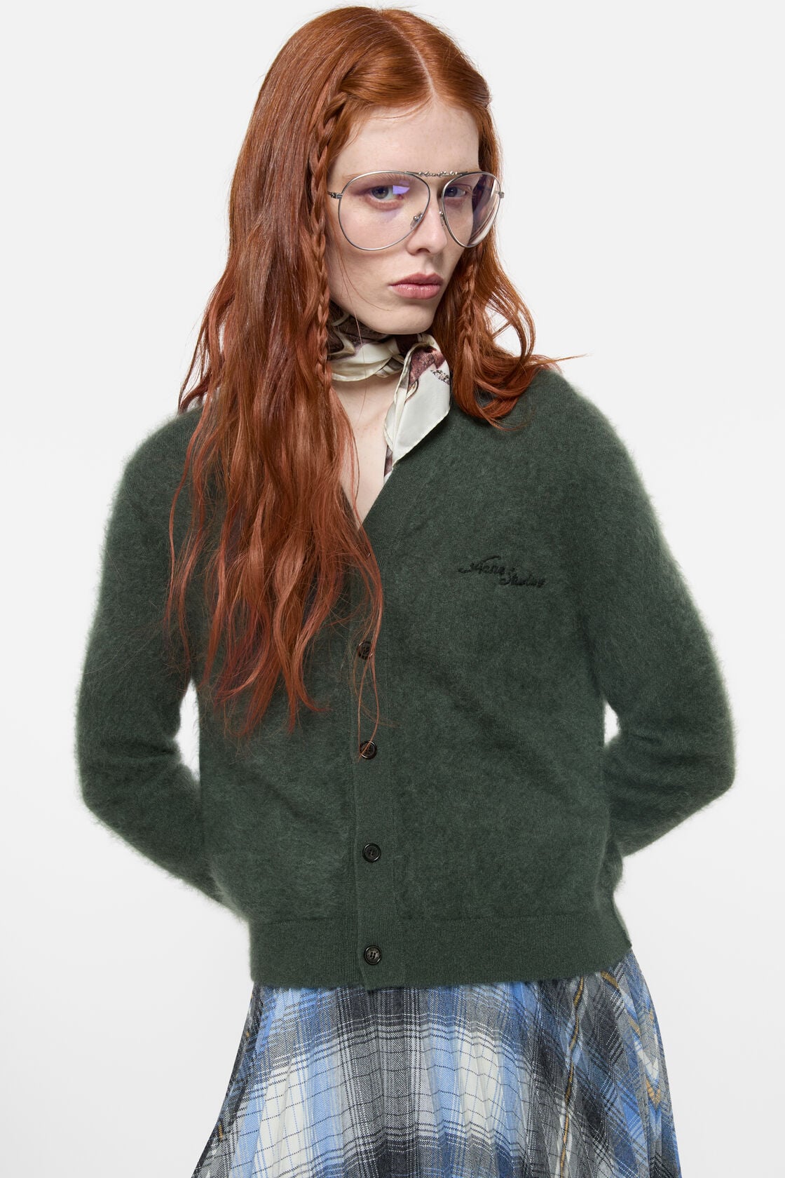 Cashmere cardigan - Dark green