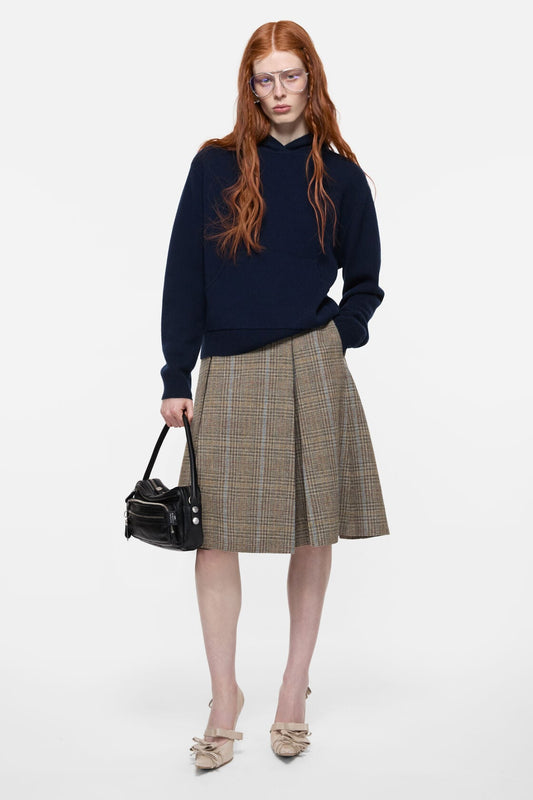 Cashmere hoodie - Ink blue