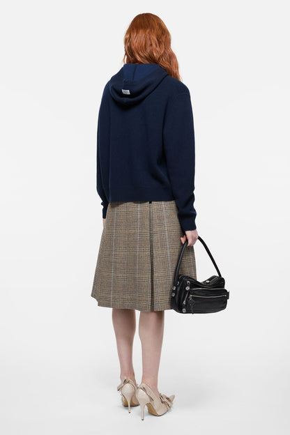 Cashmere hoodie - Ink blue