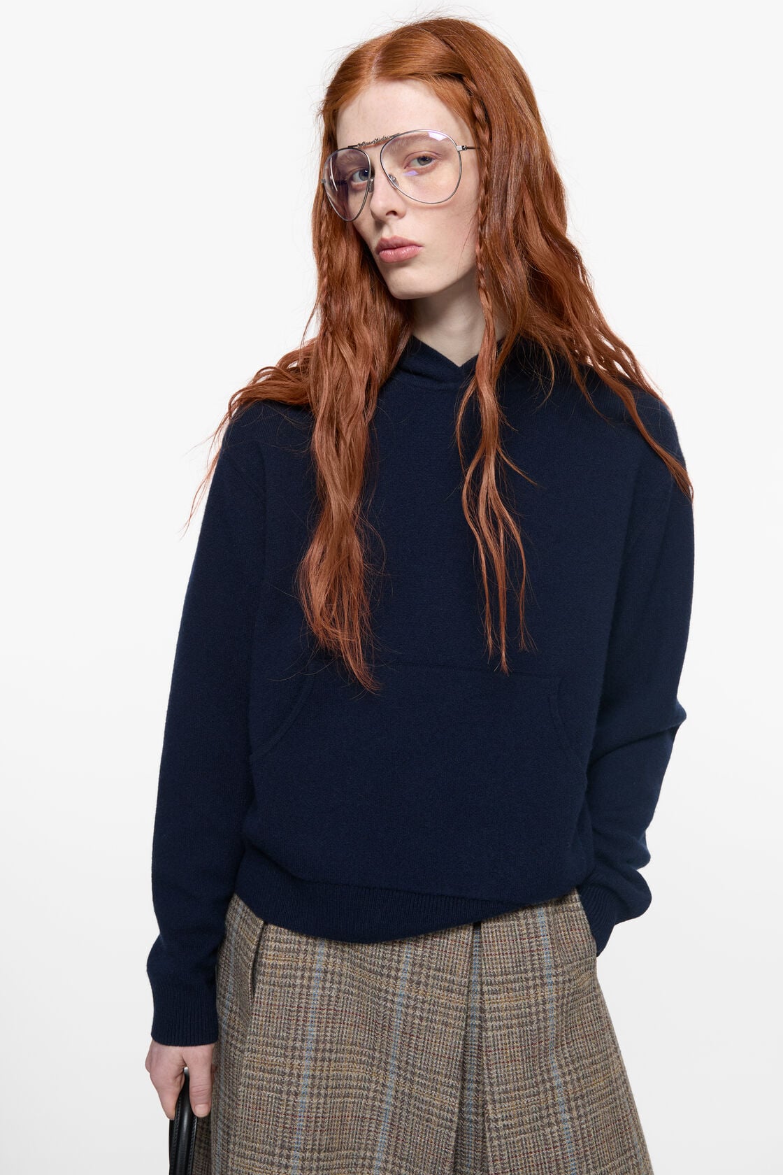 Cashmere hoodie - Ink blue