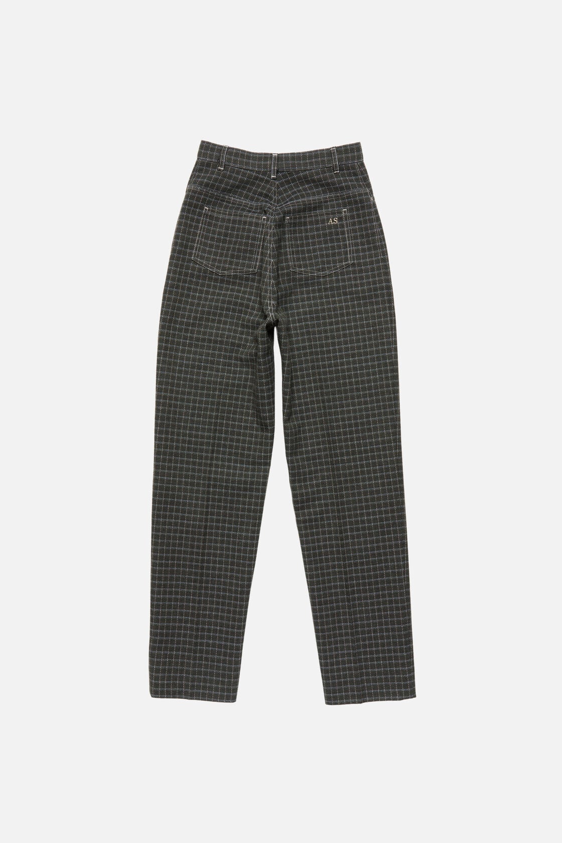 Woven wool-blend trousers - Dark green