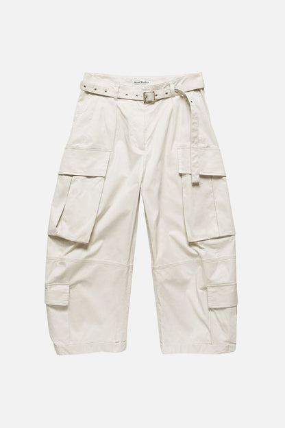 Cargo trousers with belt - Light grey