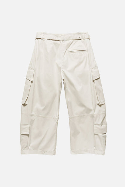 Cargo trousers with belt - Light grey