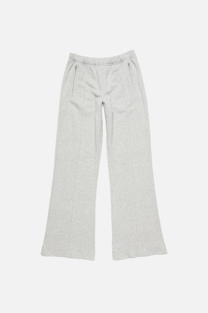 Fleece trousers with logo - Grey Melange