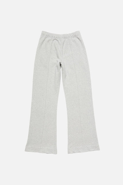 Fleece trousers with logo - Grey Melange