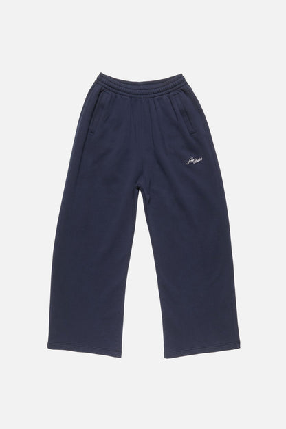 Fleece logo sweatpants - Dark navy